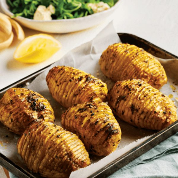 Hasselback Potatoes with Sage and Garlic_