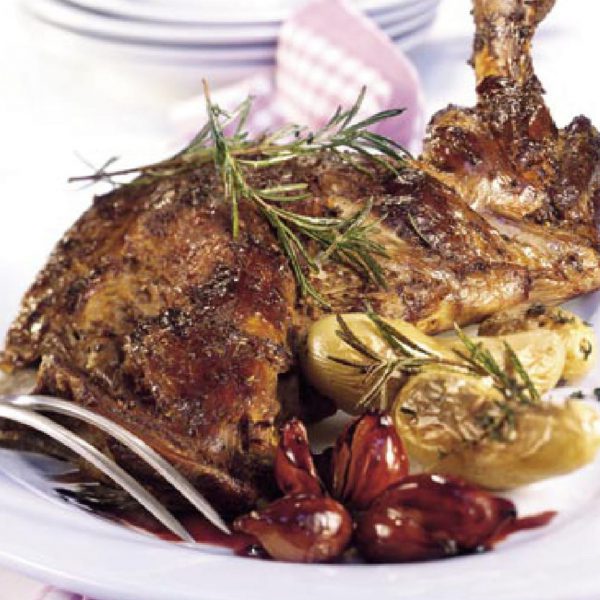 Shoulder of Lamb with Shallots and Herb Roasted Potatoes Shoulder of Lamb with Shallots and Herb Roasted Potatoes