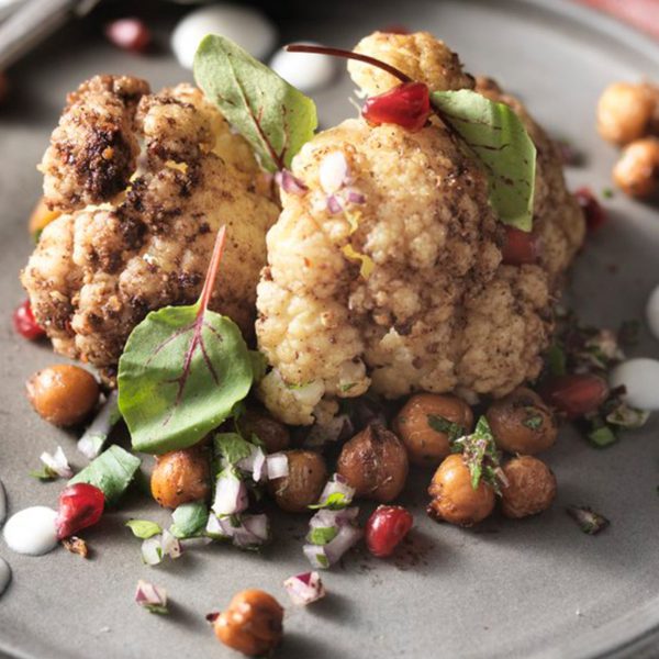 Spice Roasted Cauliflower Salad with Crispy Chickpeas Spice Roasted Cauliflower Salad with Crispy Chickpeas