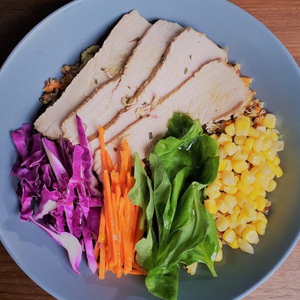 Roasted Turkey, Quinoa, and Cauliflower Rice Bowl Roasted Turkey, Quinoa, and Cauliflower Rice Bowl